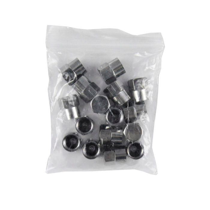 16 UNITS ALUMINIUM CAPS FOR VALVE TIRE