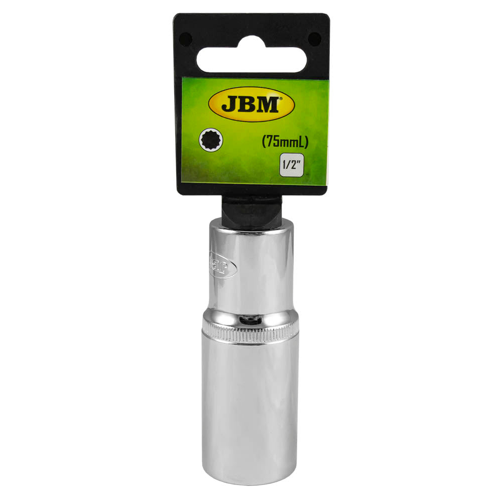 1/2" XZN SOCKETS 75MM LENGHT 19MM - CHROMED