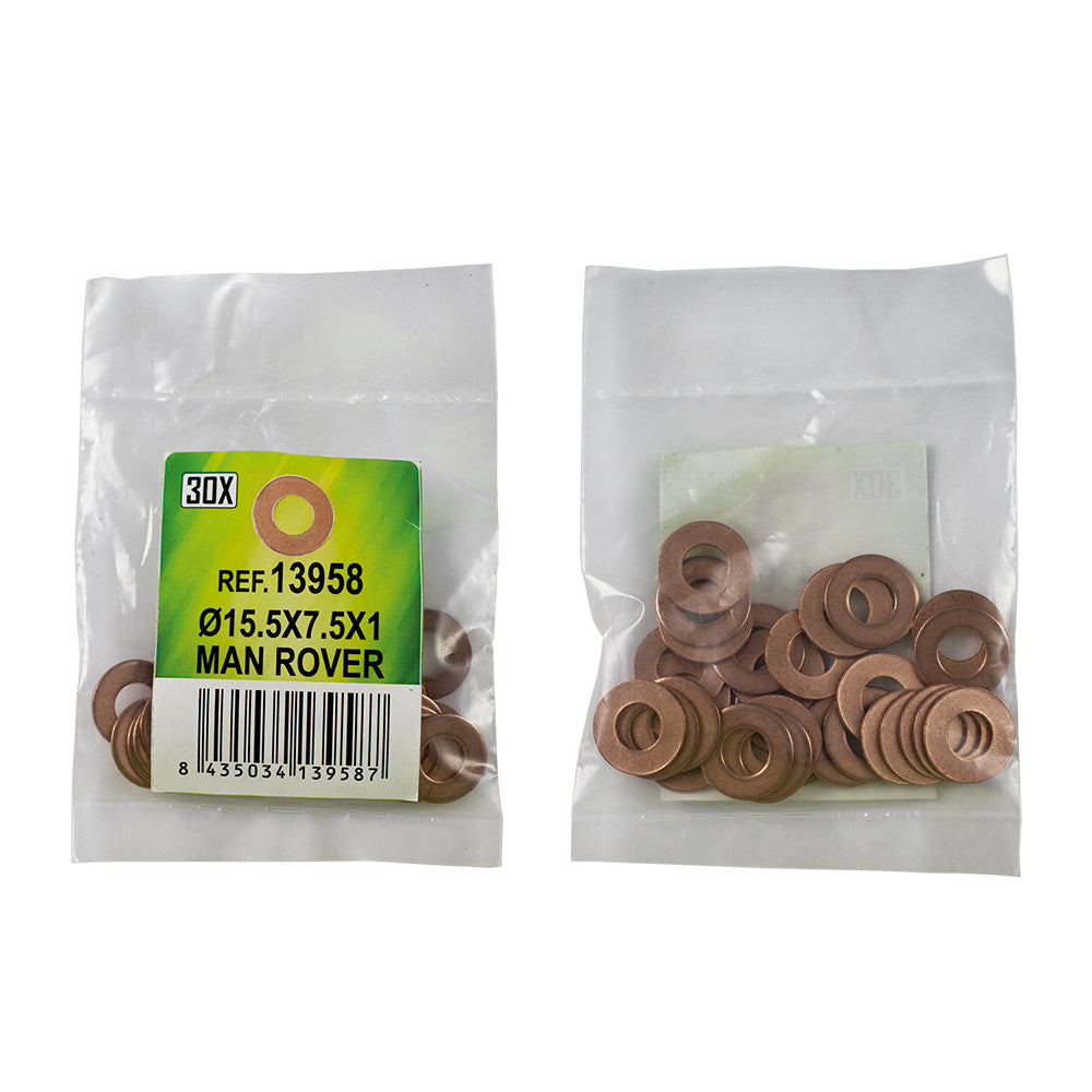 30 INJECTOR COPPER RING BAG - Ø15.5X7.5X1 - MAN ROVER (REF.53464)