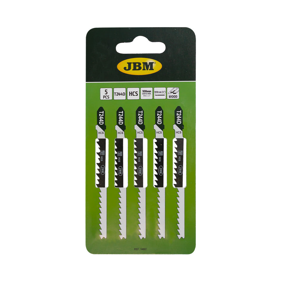 5PCS SET OF T244D JIG SAW BLADES FOR WOOD FOR REF. 60010