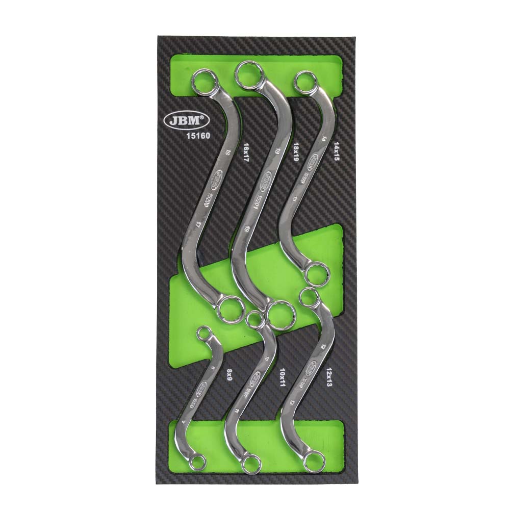 EVA CARBON FIBER FINISH TRAY WITH 6PCS TYPE "S" WRENCH SET - MIRROR FINISH