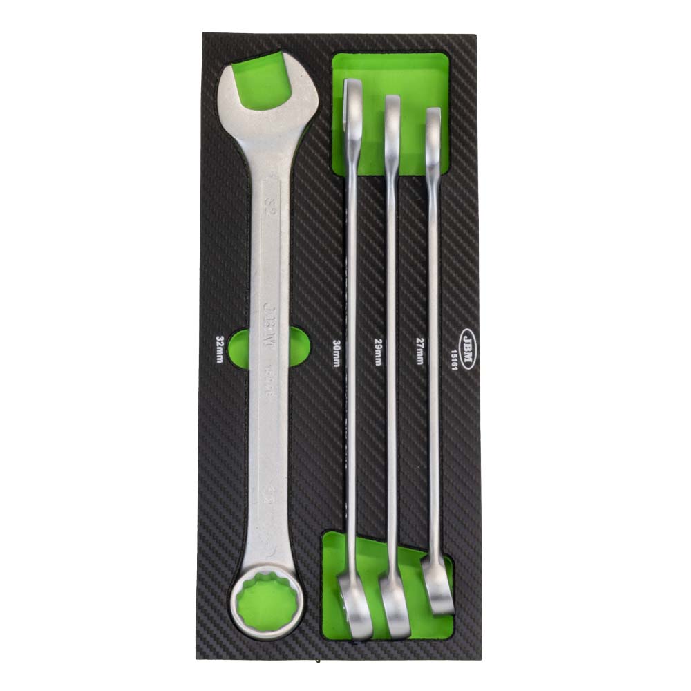 4PCS COMBINATION WRENCH SET IN CARBON FIBER FINISH EVA TRAY