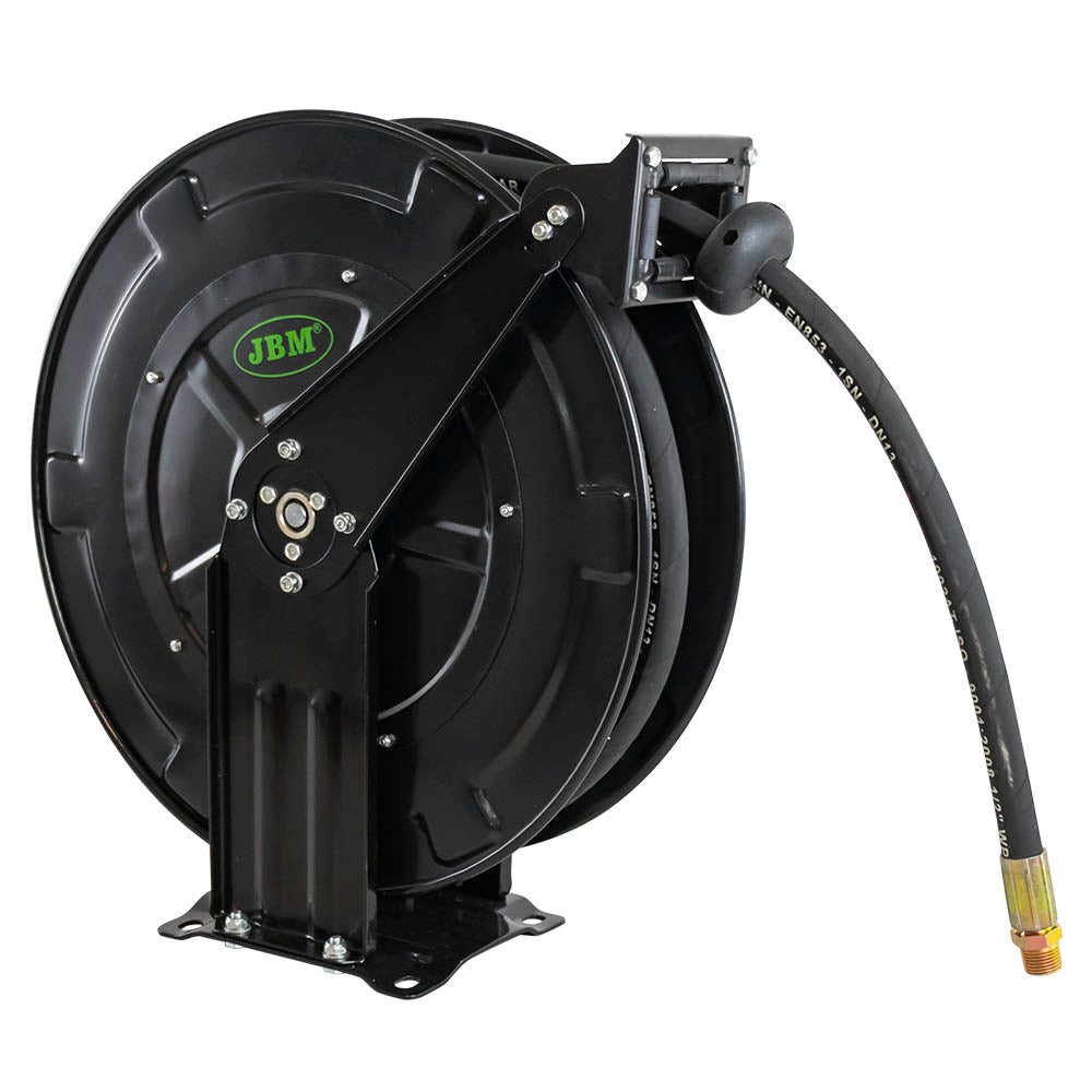 15M 1/2" RETRACTABLE OIL HOSE REEL