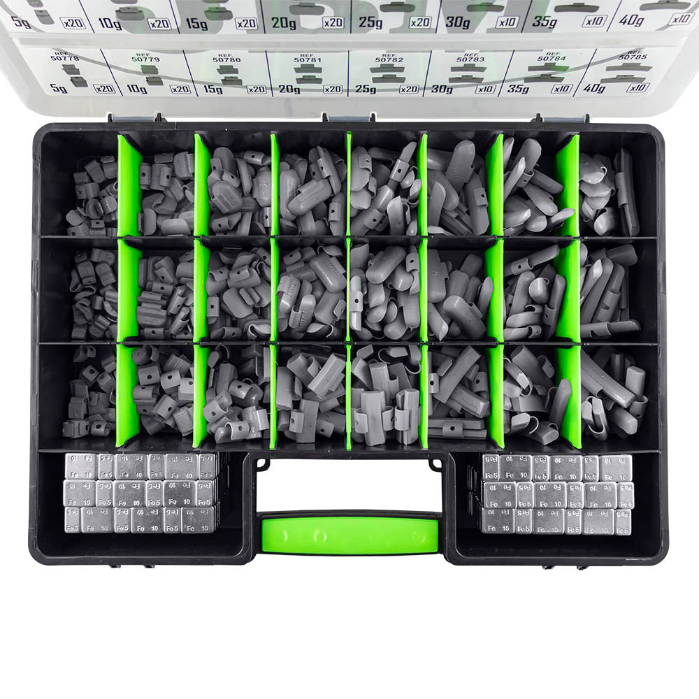 BOX- ASSORTED WHEEL WEIGHT CASE