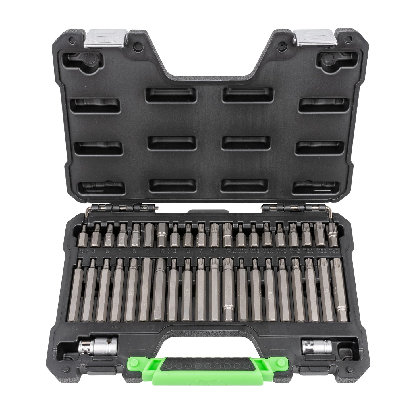 42 PIECES MECHANICS BIT SET HEX, 12-POINT, TORX AND RIBE