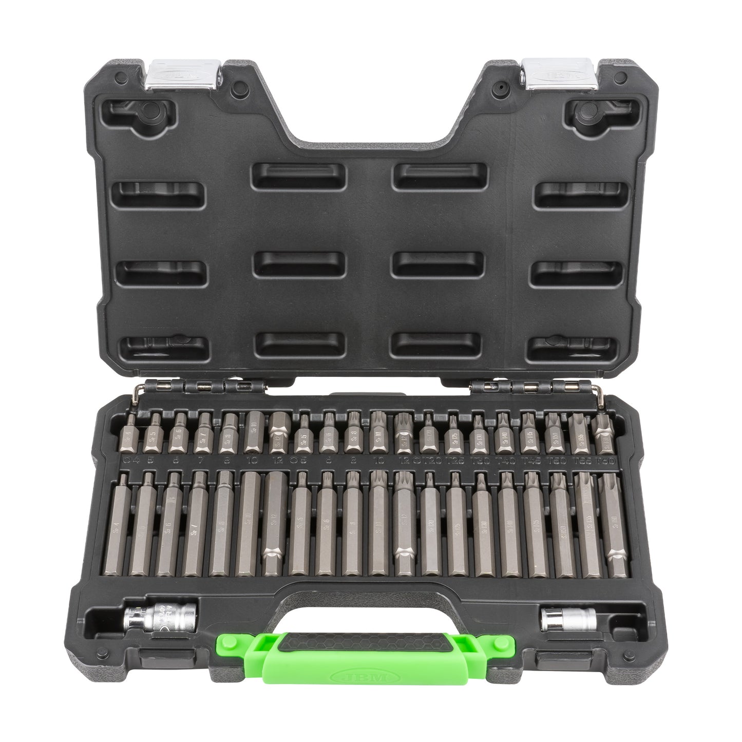 42 PIECES MECHANICS BIT SET HEX, 12-POINT, TORX, AND RIBE (TAMPER-PROOF)