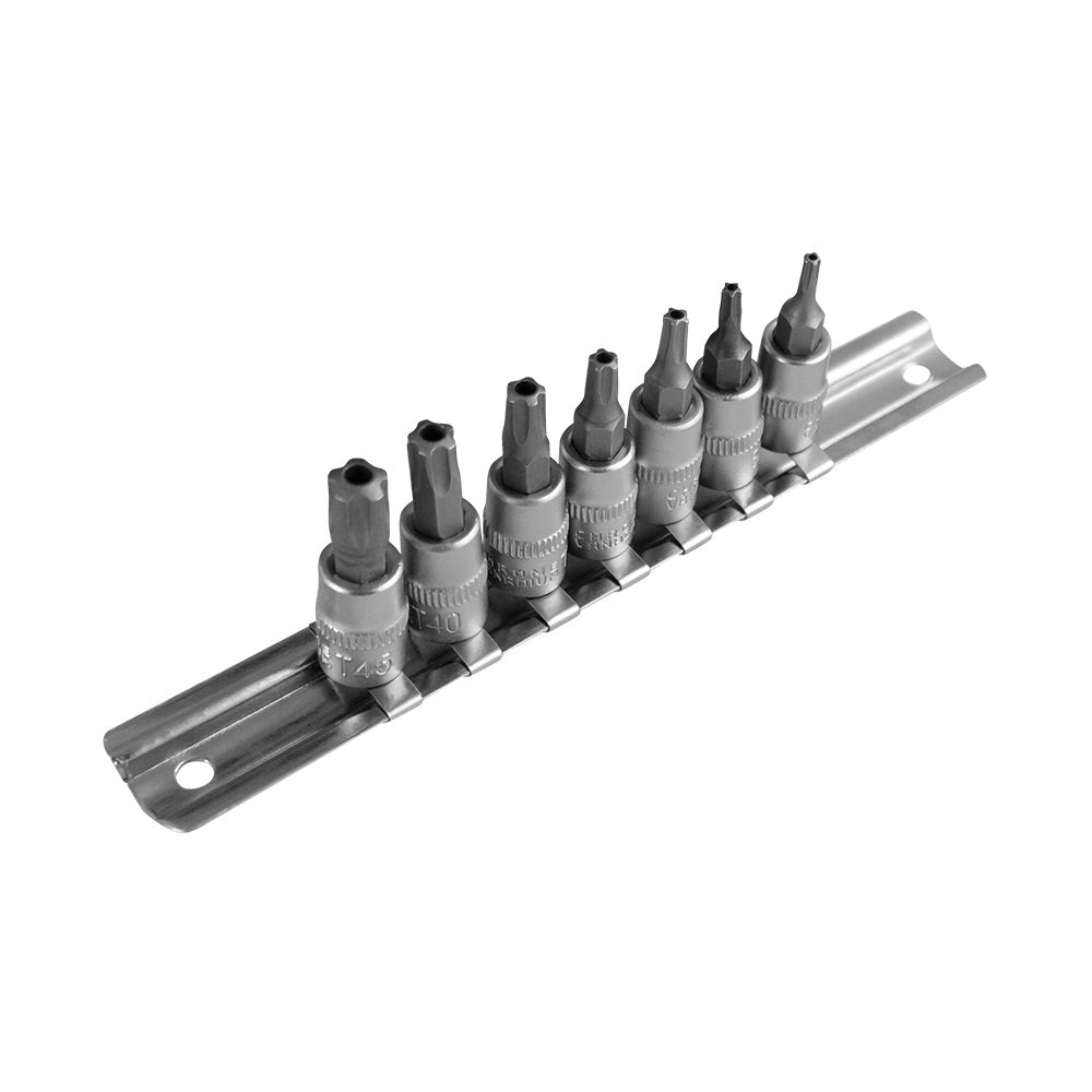 7 PIECES BIT SOCKET SET TS 5-POINT TAMPER-PROOF
