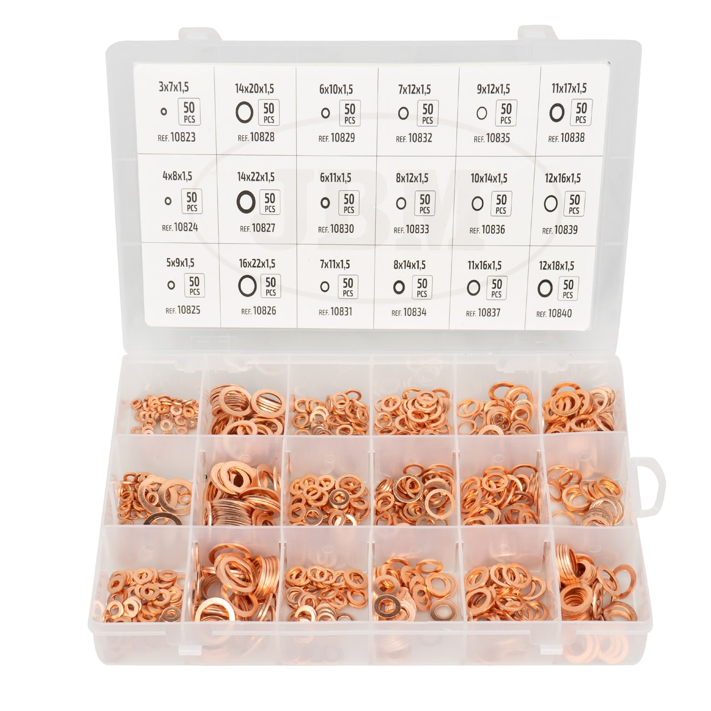 COPPER 18 - WASHER ASSORTMENT 900PCS