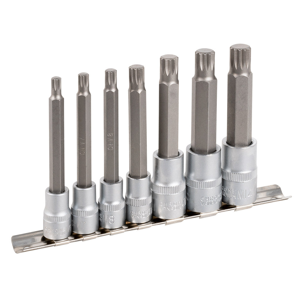 7 PIECES BIT SOCKET SET 12-POINT