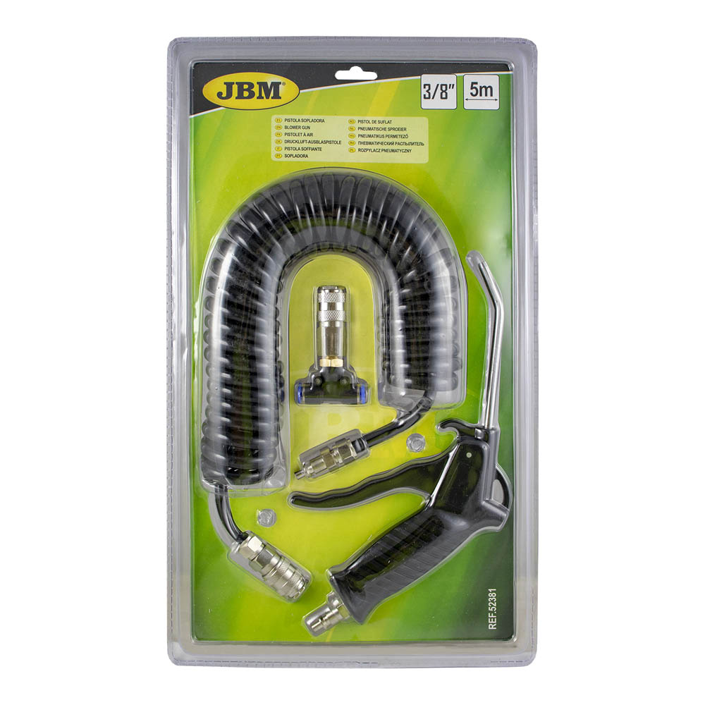 AIR BLOW GUN 3/8" WITH RECOIL HOSES 5M