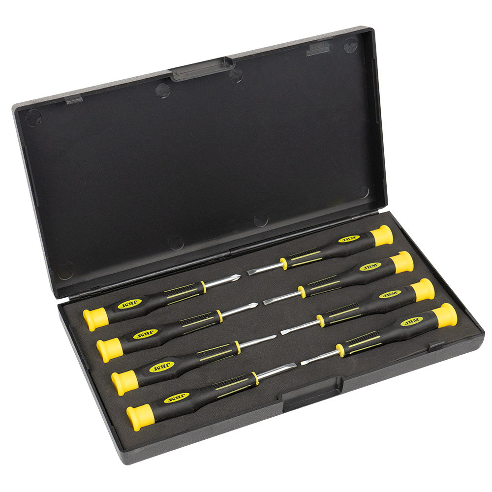 8 PIECES PRECISION SCREWDRIVER SET SHORT SHAFT