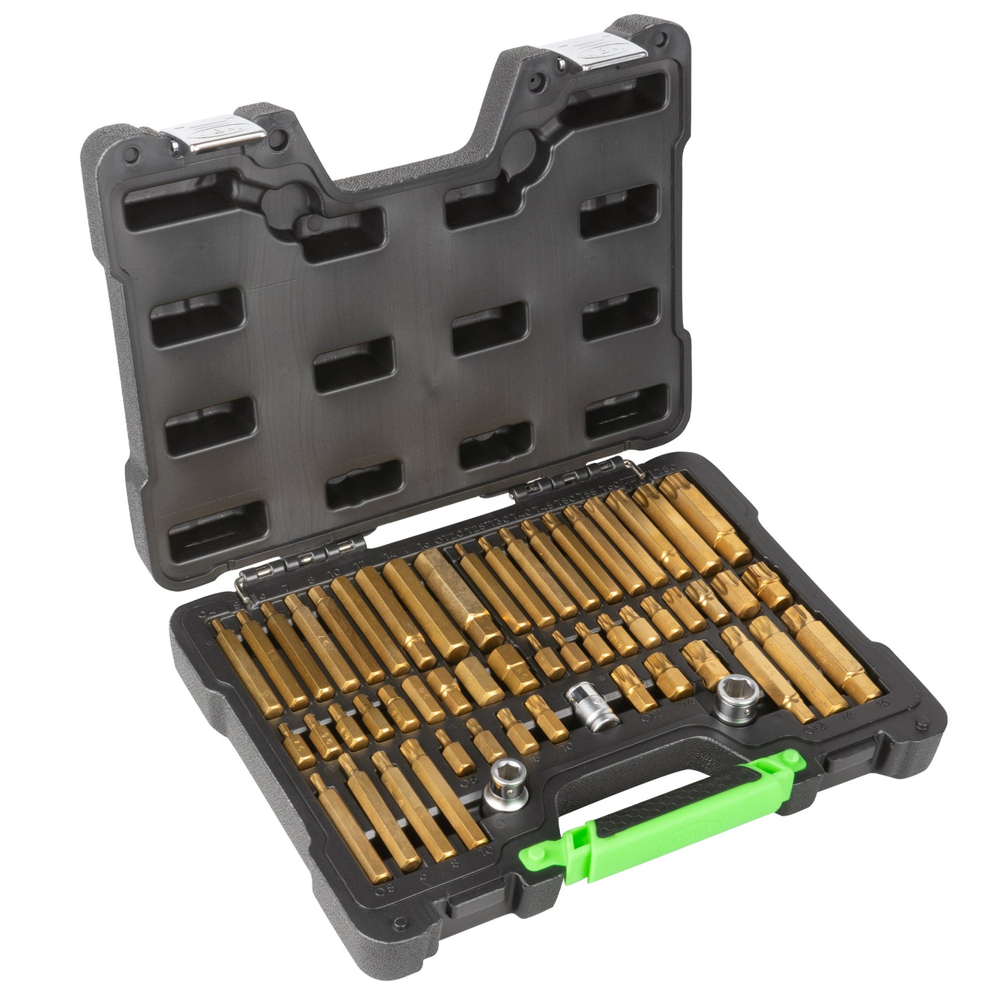 55 PIECES MECHANICS BIT SET HEX, 12-POINT, TORX, AND RIBE (HEAVY DUTY)
