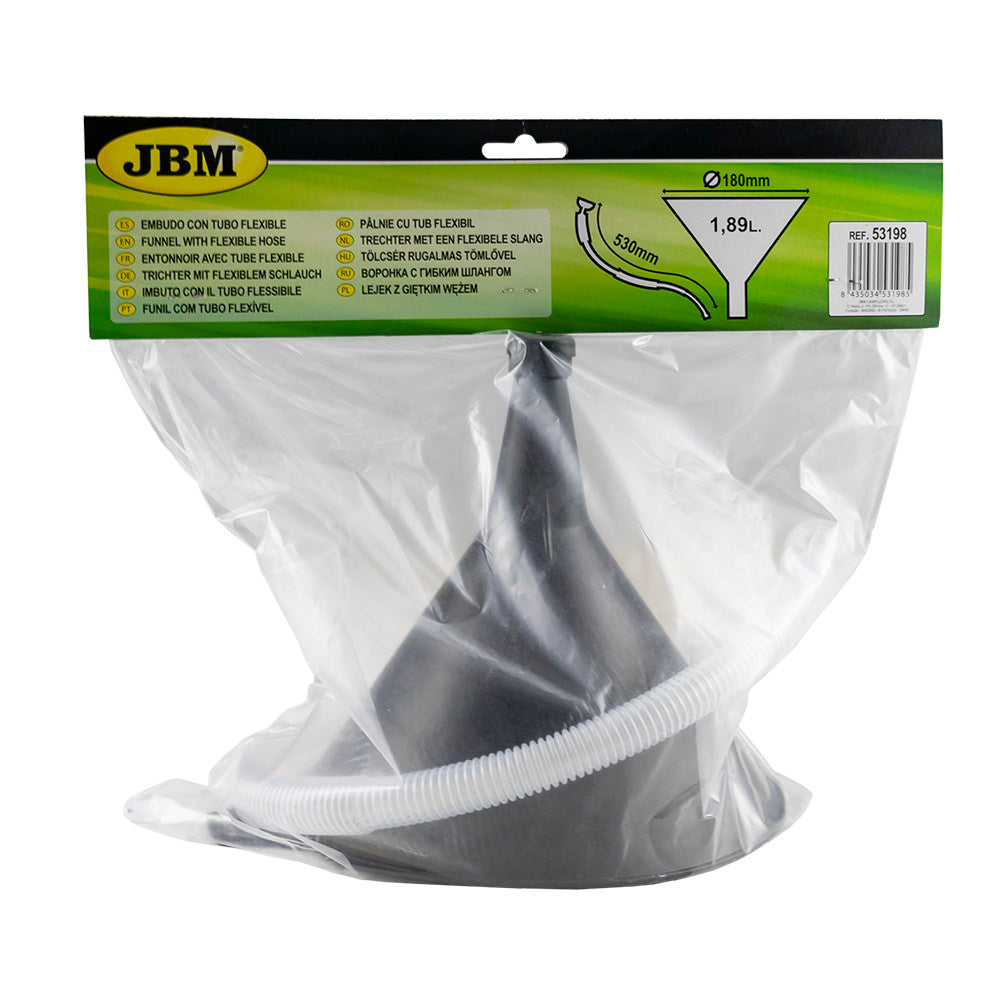 FUNNEL WITH FLEXIBLE HOSE