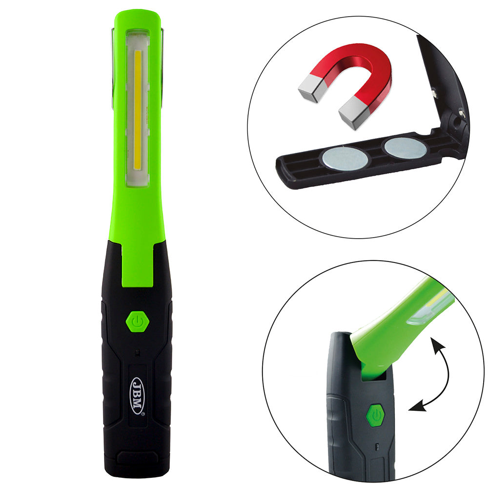 PORTABLE LED LAMP WITH HINGED MAGNETIC BASE - 170LM