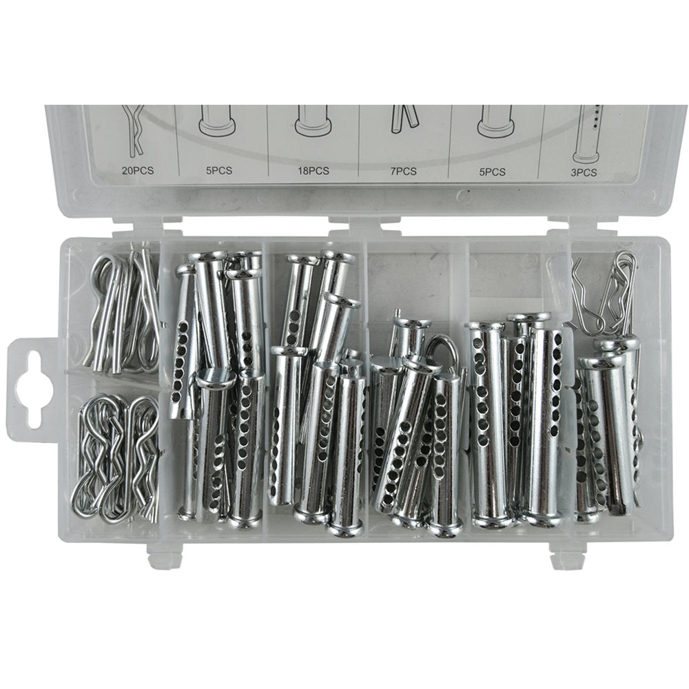 CLEVIS PIN AND R-CLIP ASSORTMENT 71PCS