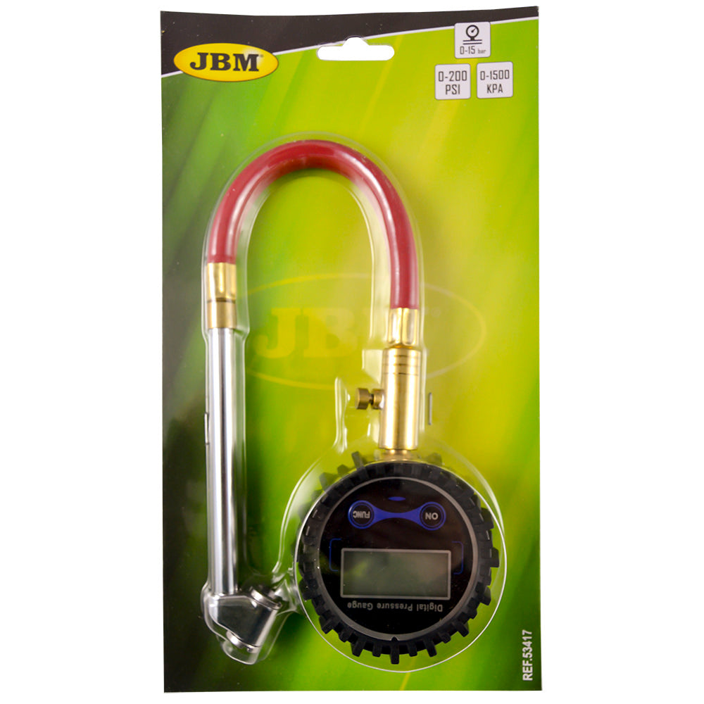 DIGITAL TIRE GAUGE WITH HOSE (0-15BAR)