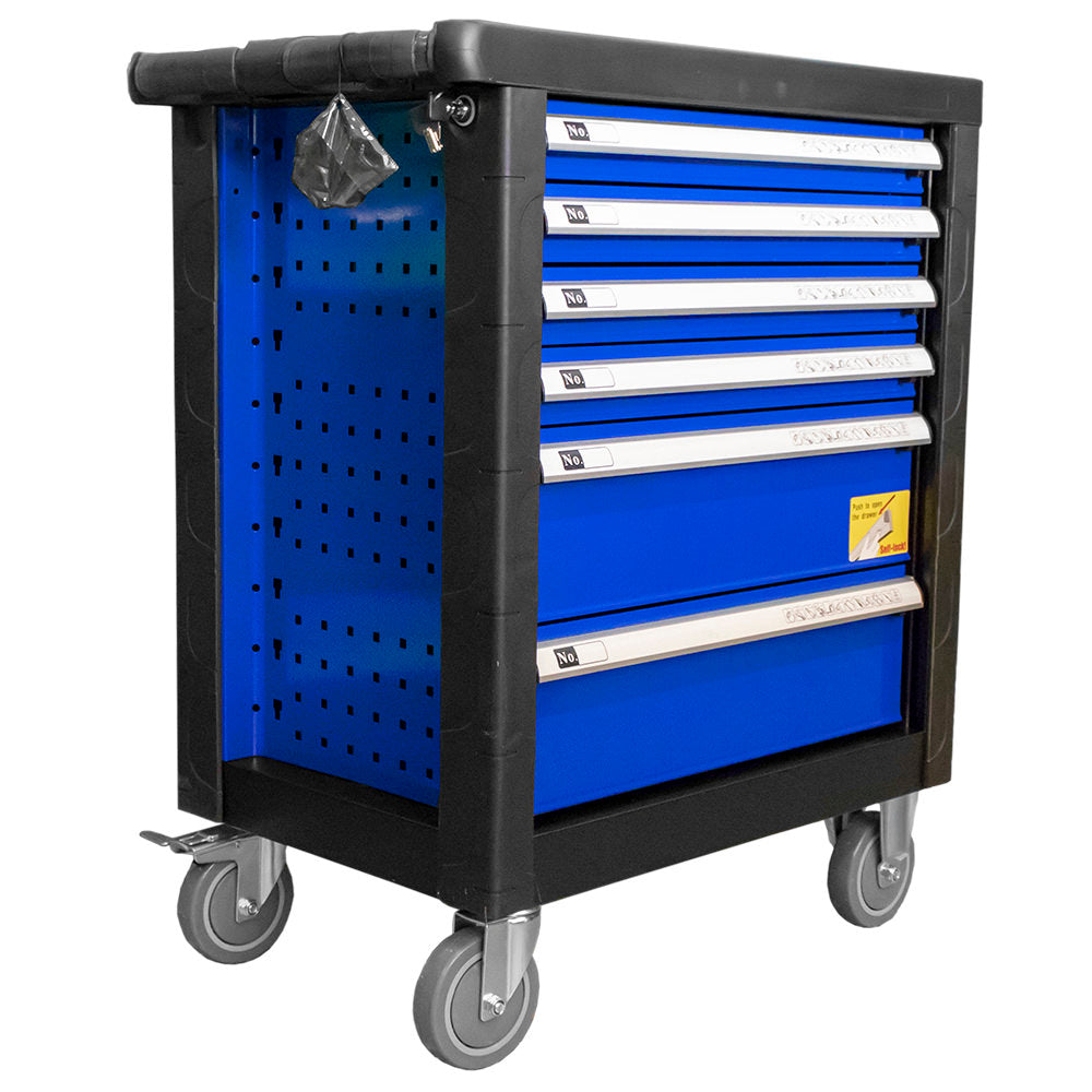 6 DRAWER CABINET - BLUE - WITH TOOLS INCLUDED