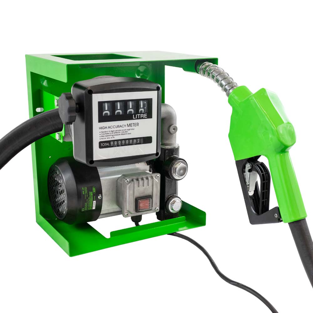DIESEL TRANSFER PUMP SYSTEM WITH DISPENSING NOOZLE AND METER (200V-240V)