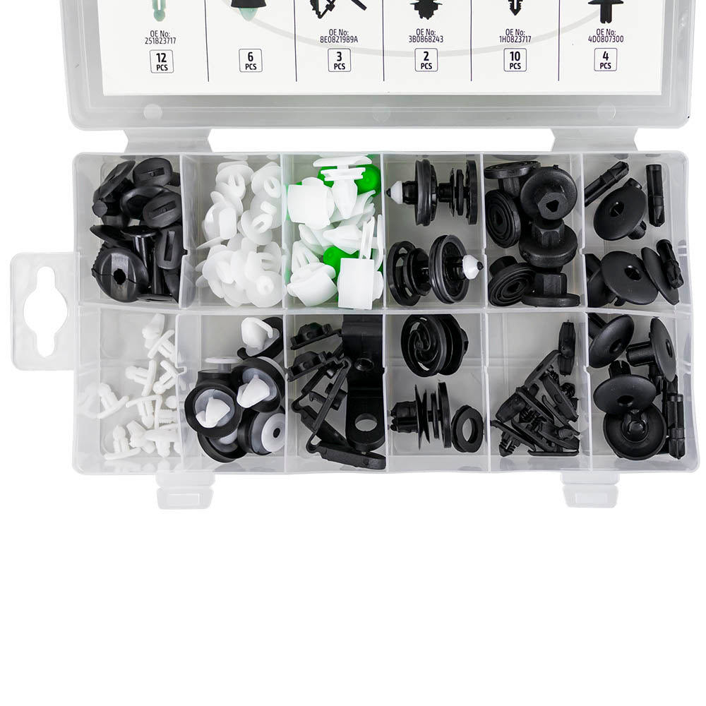 VAG/SEAT/SKODA DOOR PANEL/MOLDING/UPHOLSTERY CLIP ASSORTMENT 79PCS