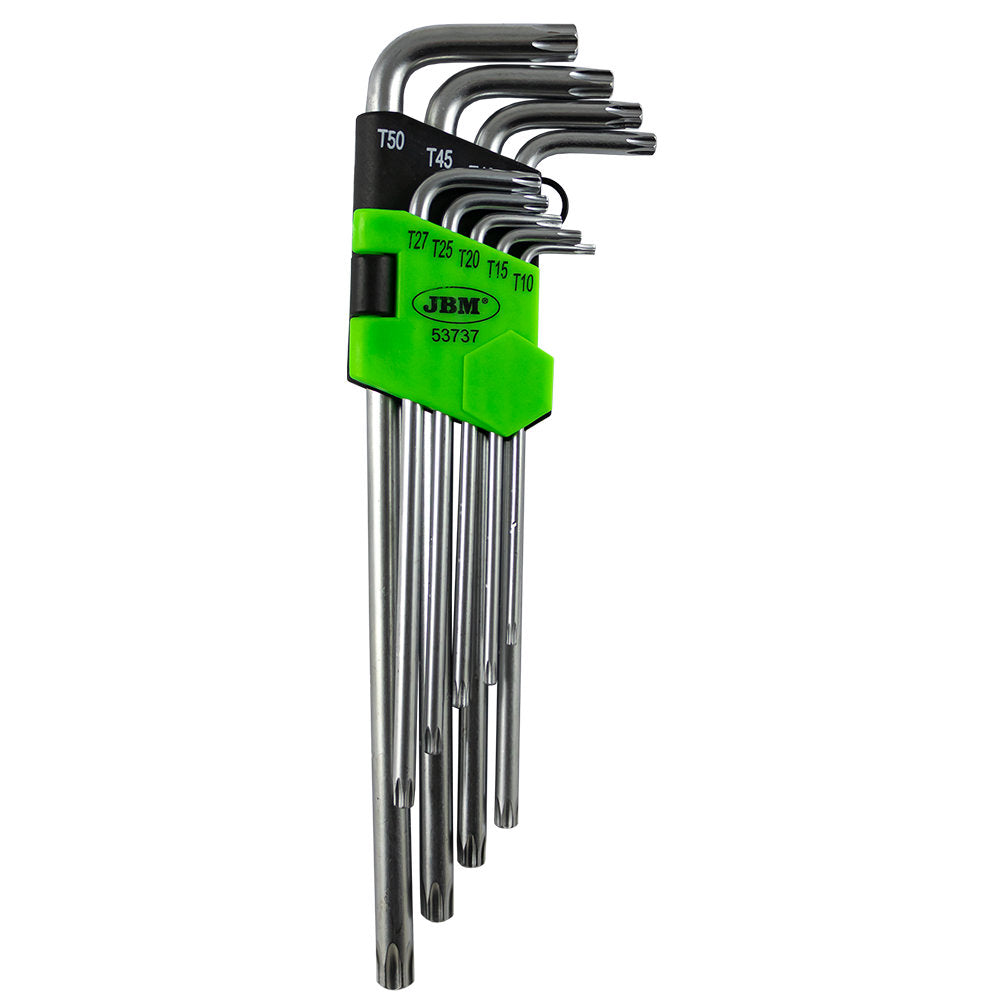 9 PIECES EXTRA LONG TORX KEY SET