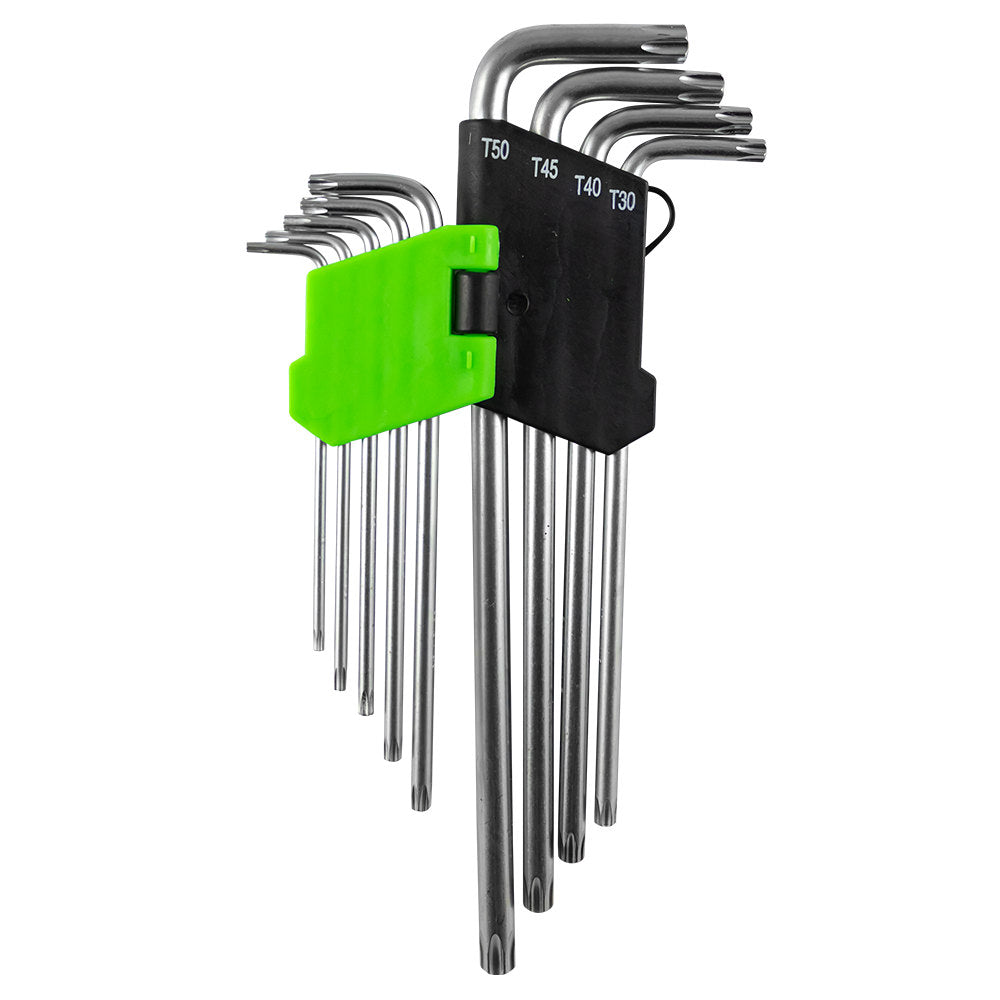 9 PIECES EXTRA LONG TORX KEY SET