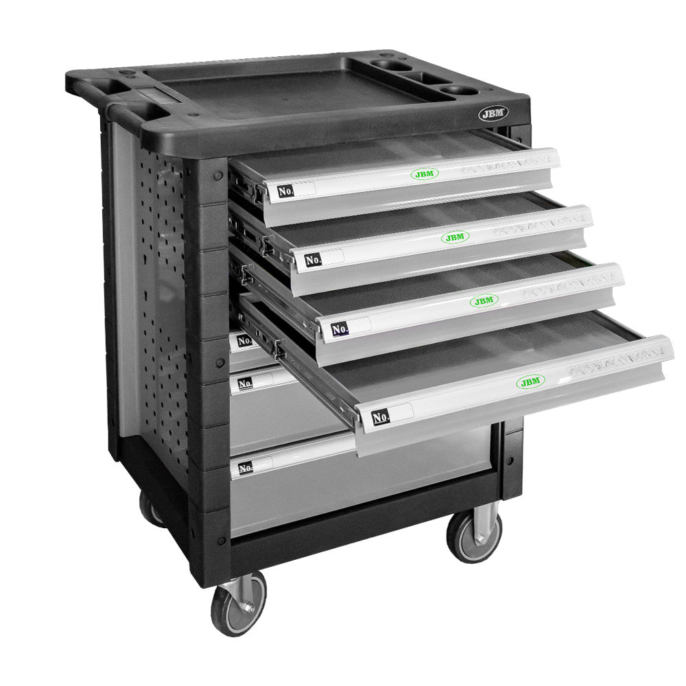 7 DRAWER TOOL TROLLEY - GREY - EMPTY