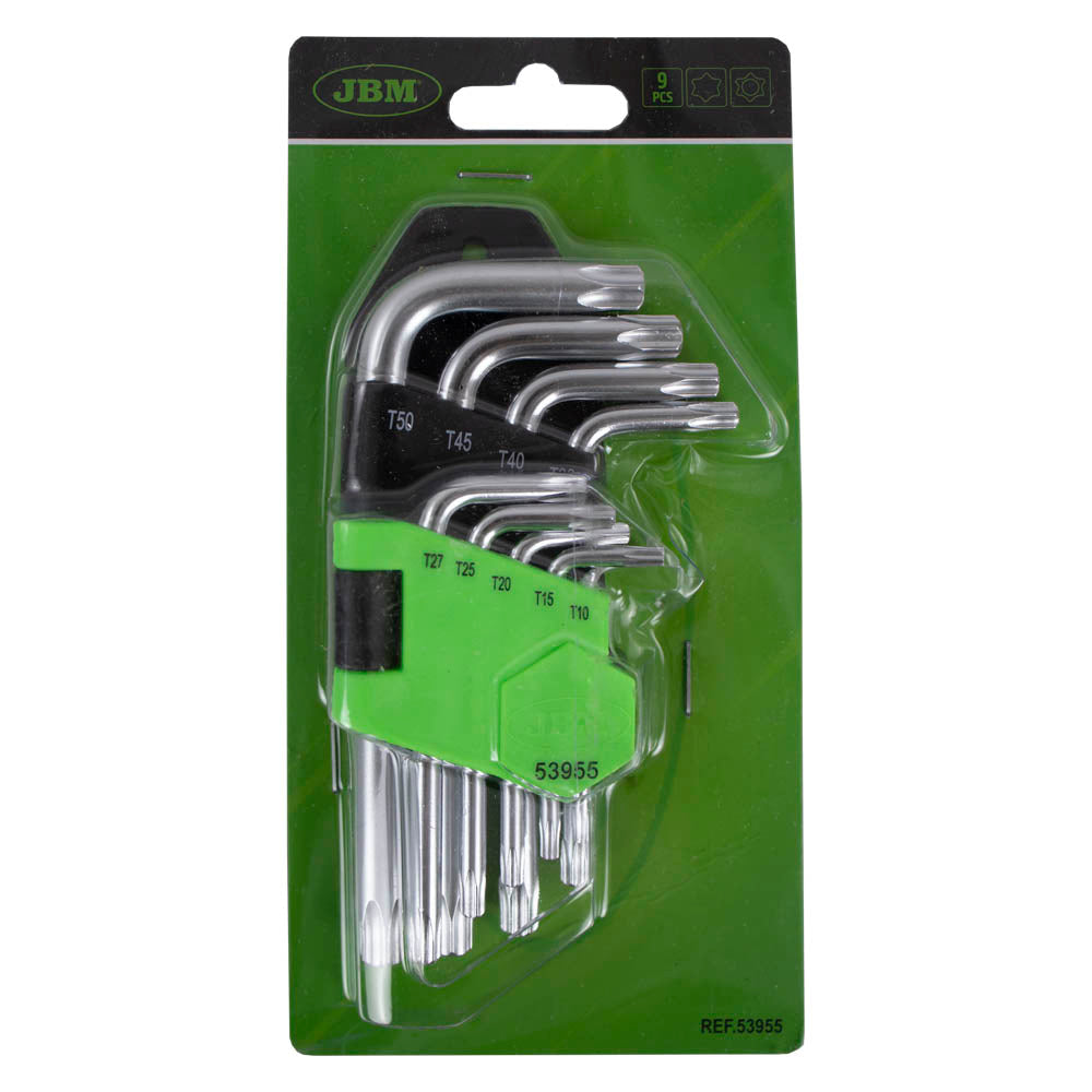 9 PIECES SHORT TORX KEY SET