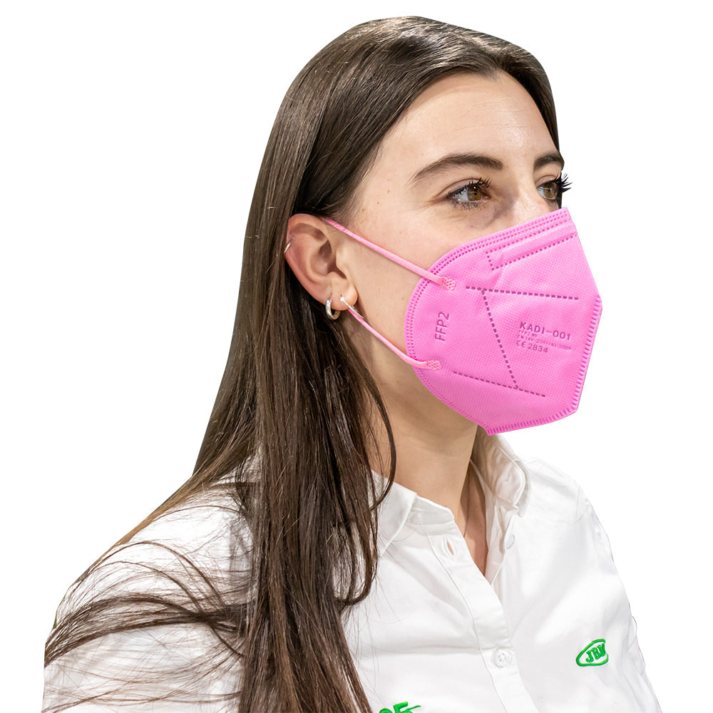 FILTERING PROTECTIVE FACE MASK FFP2 - PINK