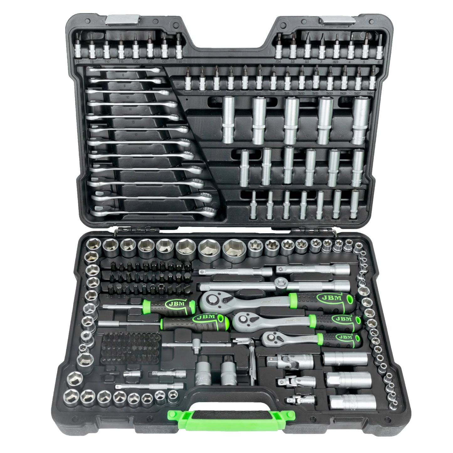 54034 216 PIECES SOCKET AND RATCHET SPANNER SET + 60047C IMPACT DRILL + PAL