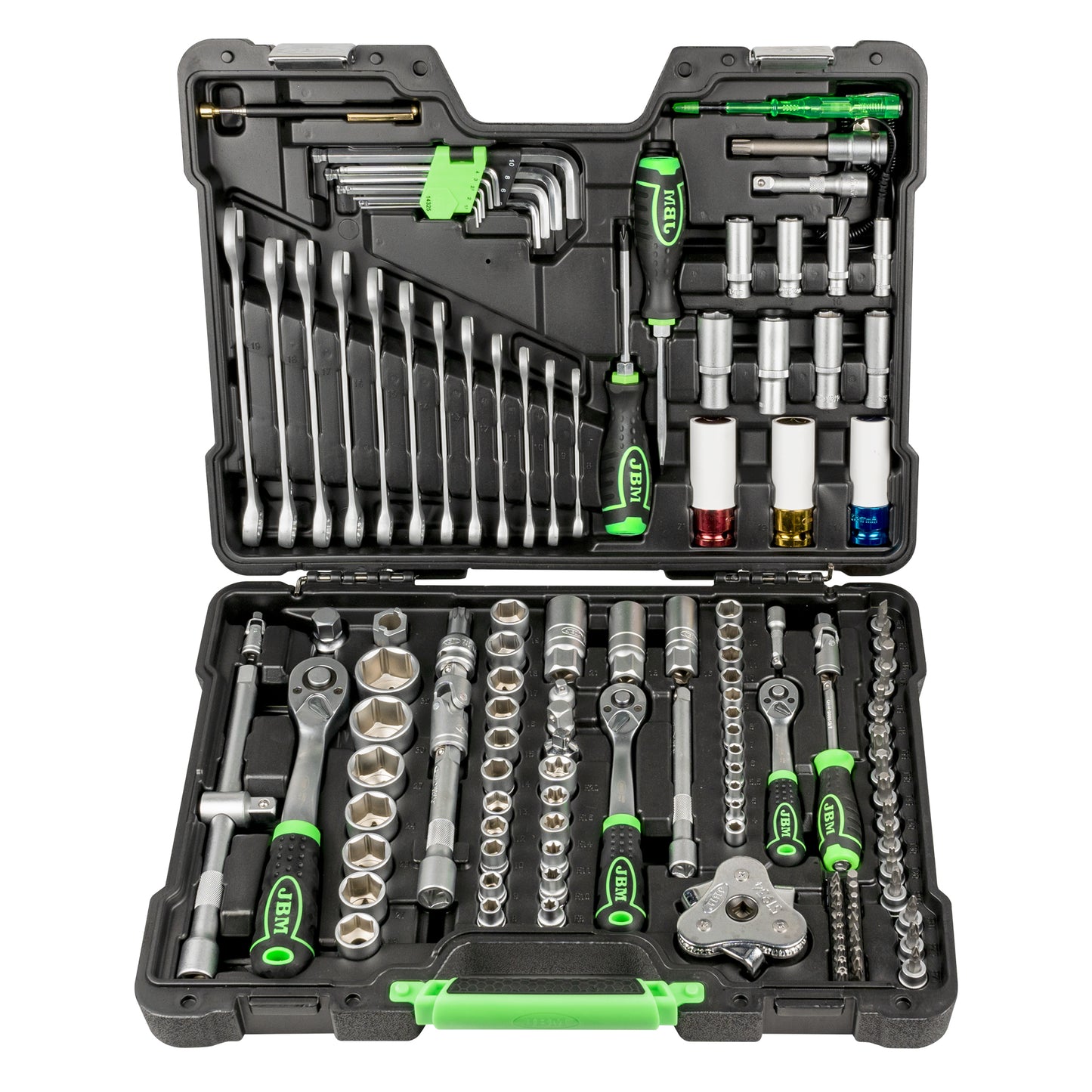 54082 132 PIECES HEXAGONAL SOCKET TOOL SET - ZINC FINISH + 51318 + 54079 + 53010 + 53483