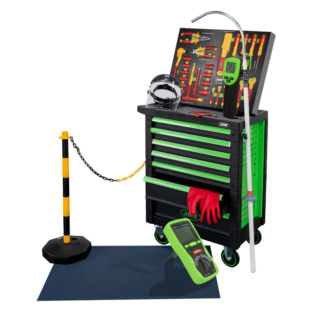 TOOL TROLLEY 7 DRAWERS GREEN - SPECIAL VDE