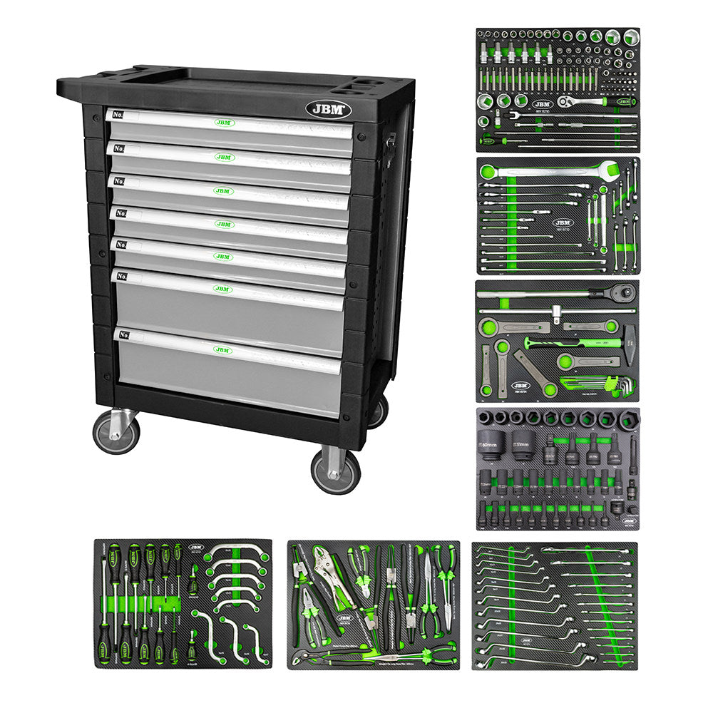 TOOL TROLLEY 7 DRAWERS GRAY SPECIAL FOR TRUCKS