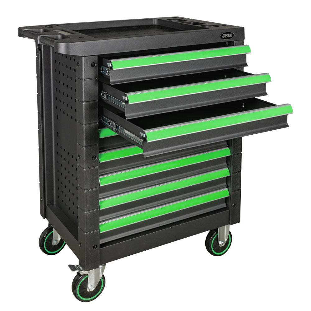 8 EQUAL DRAWERS CABINET - GREEN - EMPTY