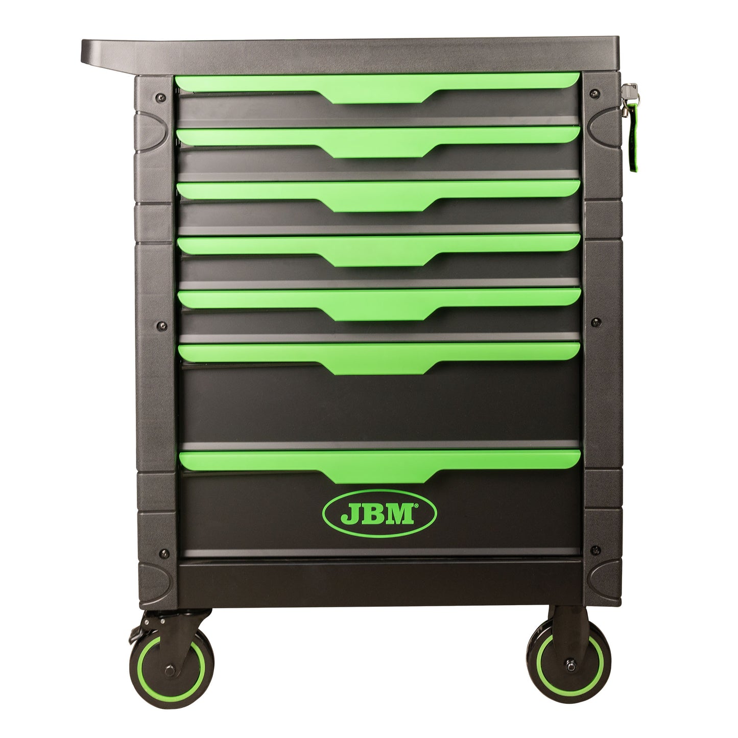 54503 7 DRAWER TOOL TROLLEY GREEN EQUIPPED WITH 276 PIECES
