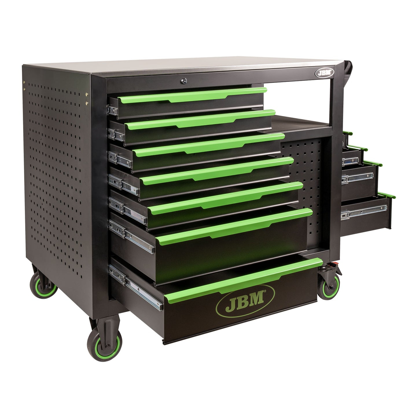 7 FRONTAL DRAWERS 4 LATERAL DRAWERS TOOL TROLLEY