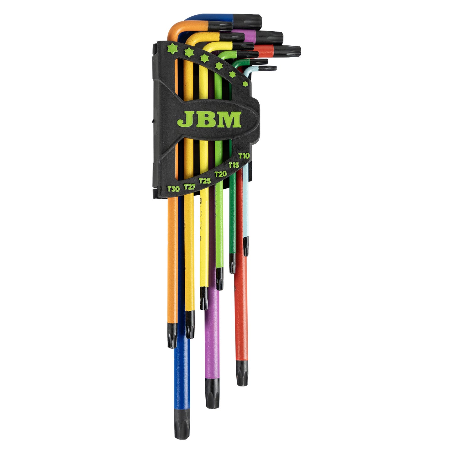 9 PIECES COLOUR PAINTED EXTRA LONG TORX KEY SET