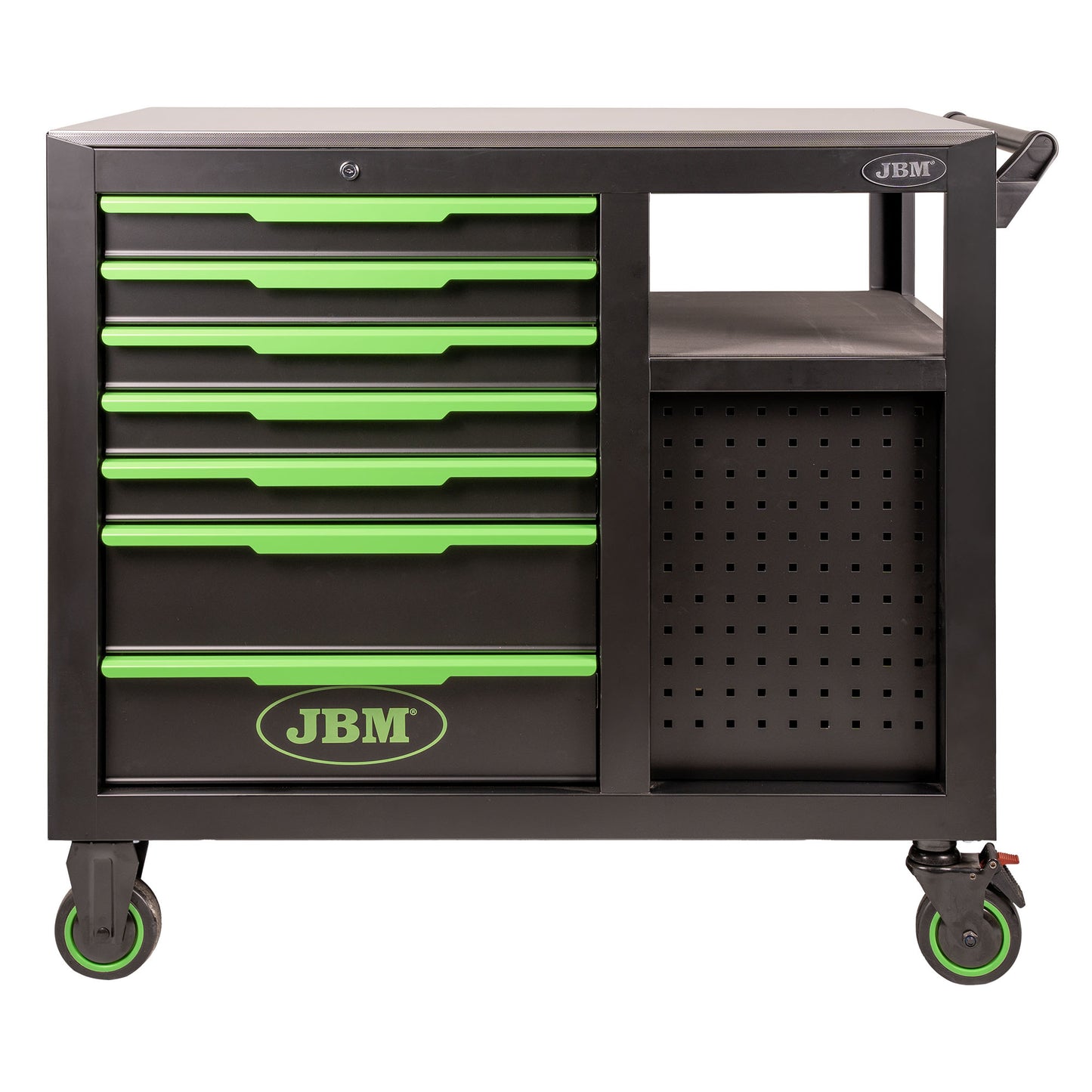 7 FRONTAL DRAWERS 4 LATERAL DRAWERS TOOL TROLLEY - ASSEMBLED WITH TOOLS