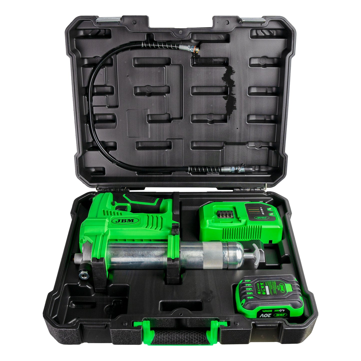 CORDLESS GREASE GUN WITH STORAGE CASE