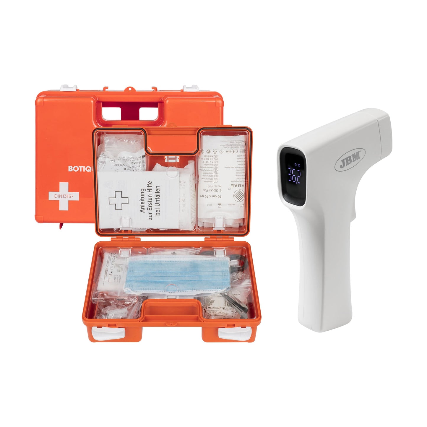 53794 PROFESSIONAL INFRARED THERMOMETER + 54072 FIRST AID KIT DIN13157