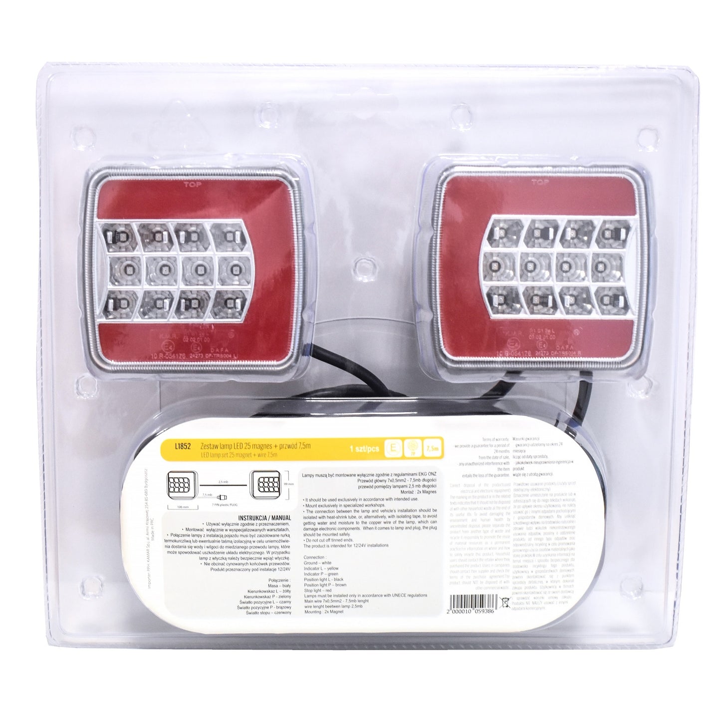 A set of LED lamps 25 magnet + lead 7.5 m blister