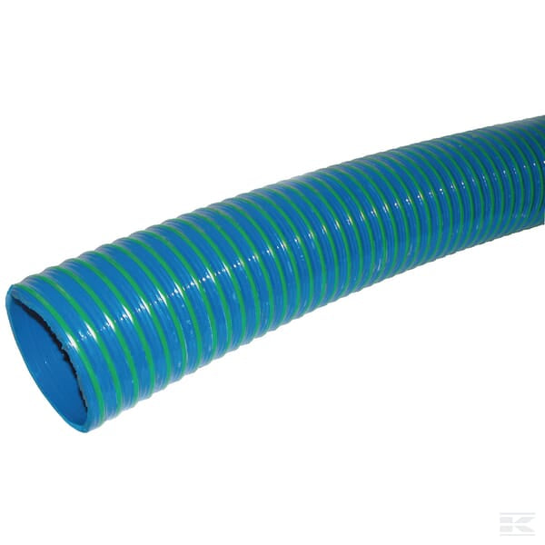PVC hose blue/green 6" 15ft, 4.57m image 0