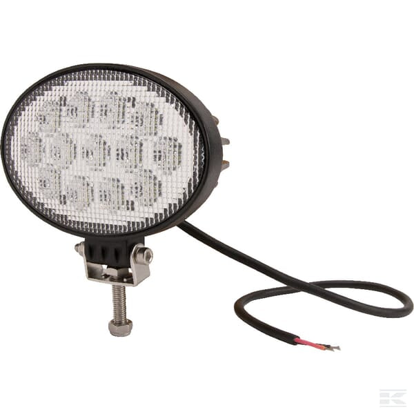 Work light LED, 39W, 3510lm, oval, 10/30V, 144x69.4x98mm, Flood, 13 LED's, Kramp - BVS Parts Ltd