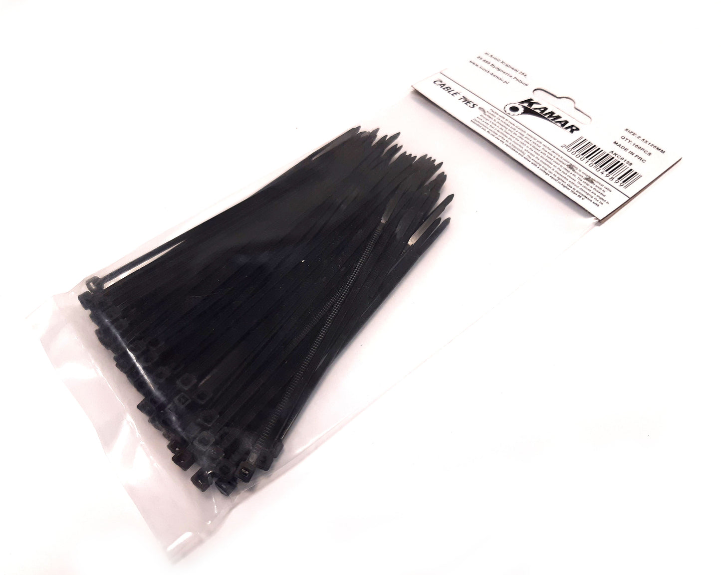Cable ties width 4,8mm x 18cm black