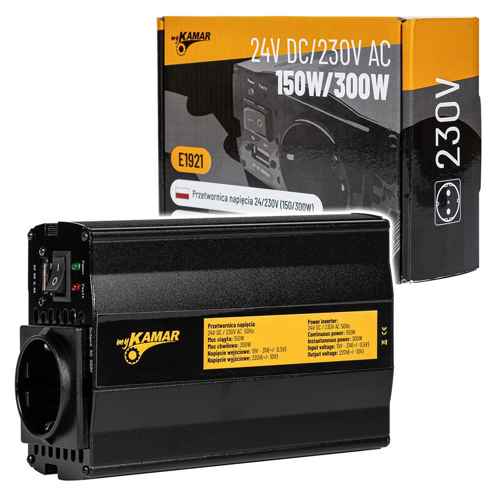 Voltage converter 24/230V (150/300W)