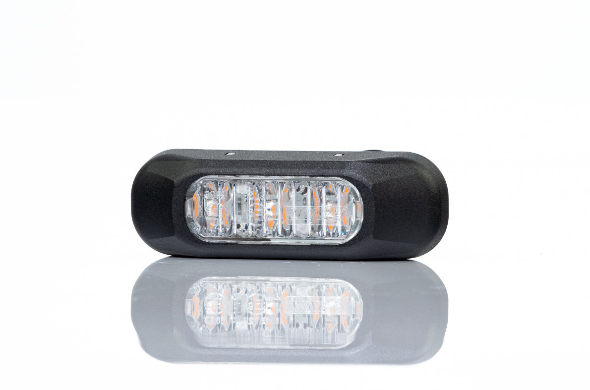 Yellow LED warning beacon 12-36V, cable’s length 0,25 m.