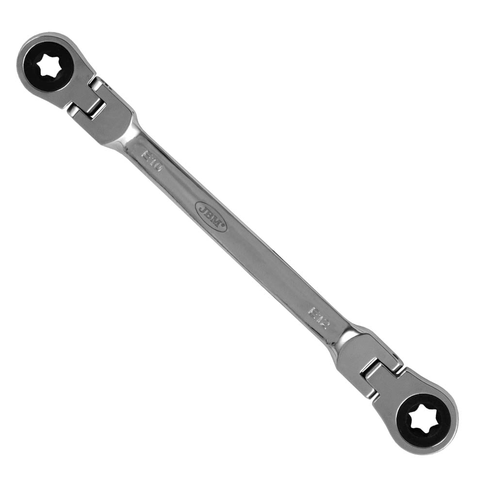 TORX HINGED COMBINATION SPANNER E10XE12