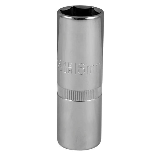 16MM SPARK PLUG SOCKET - CHROMED