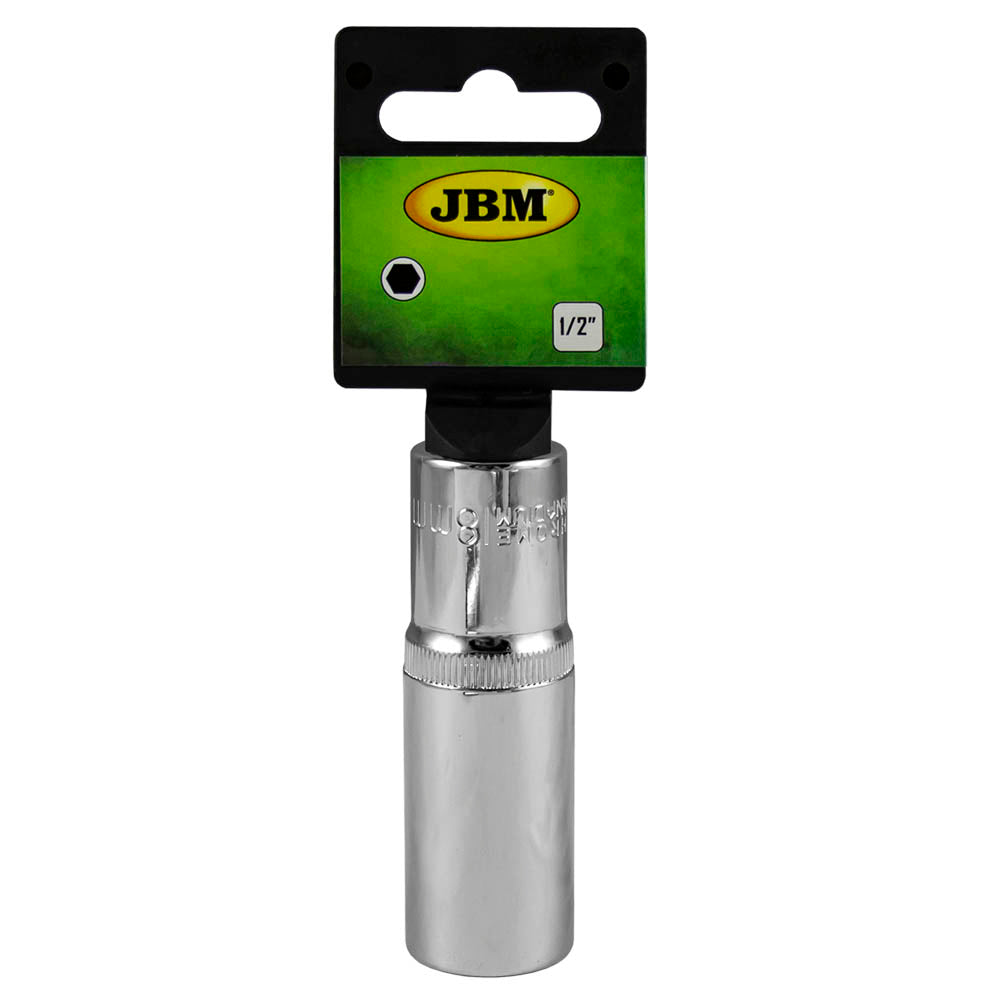 1/2" 75MM LONG HEX SOCKET, 22MM - CHROMED
