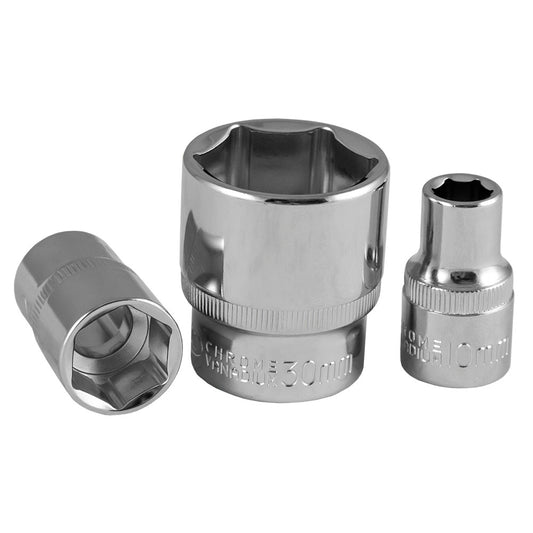 1/2" HEX SHORT SOCKET 11MM - CHROMED