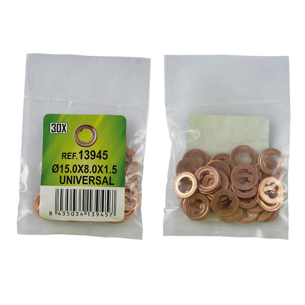 30 INJECTOR COPPER RING BAG - Ø15.0X8.0X1.5 - UNIVERSAL (REF.53464)
